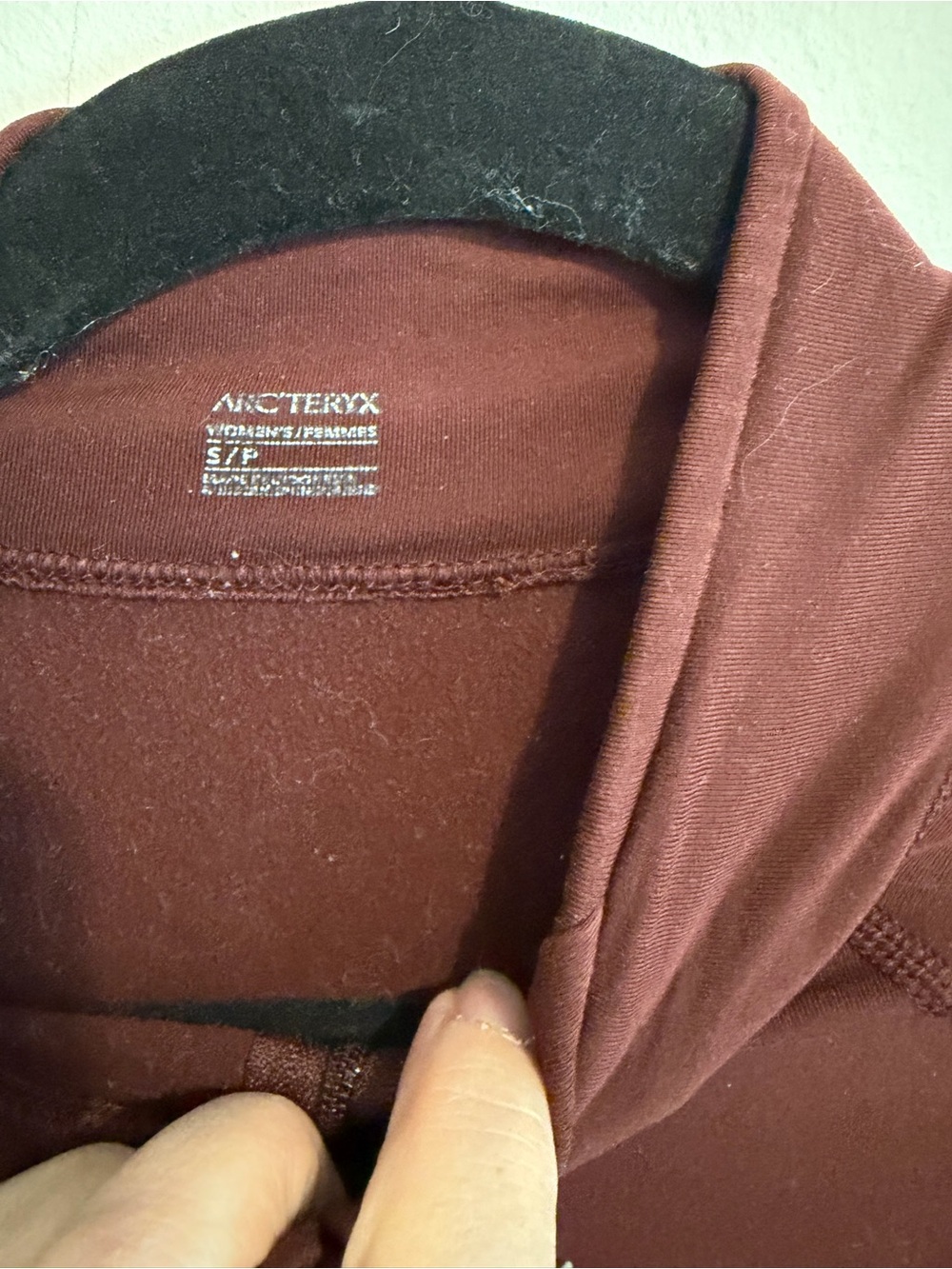 ARC’TERYX- size small, brown, Rho LT Zip Neck Women's - Picture 3 of 7